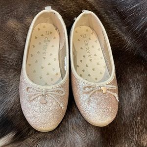 Gold sparkle flats ✨